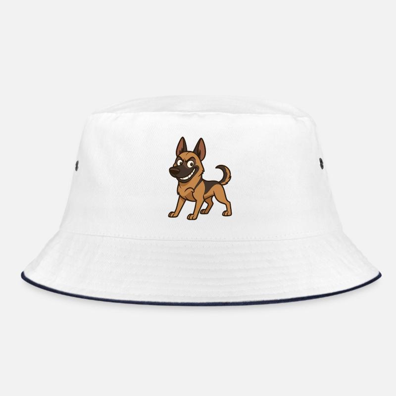 Naughty Malinois Comic Dog Bucket Hat