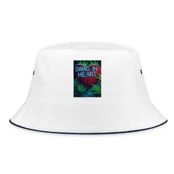 Neon Heart Swag Cannabis - Bob - blanc/marine - Devant