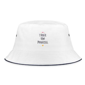 Faites confiance au processus T-Shirt Motivant Saying - Bob - blanc/marine - Devant