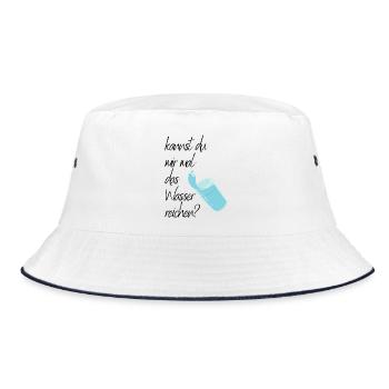 Can you hold a candle to me? - Bucket Hat - white/navy - Front