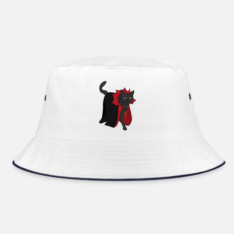 Nocturnal Vampire Cat Bucket Hat