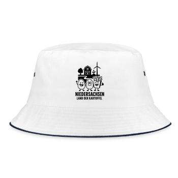 Potato Lower Saxony - Bucket Hat - white/navy - Front