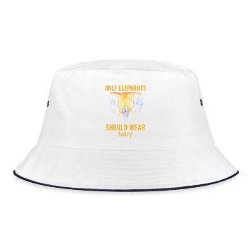 Zoo Zookeeper Zookeeper Vintage Zoo Wildlife - Bucket Hat - white/navy - Front