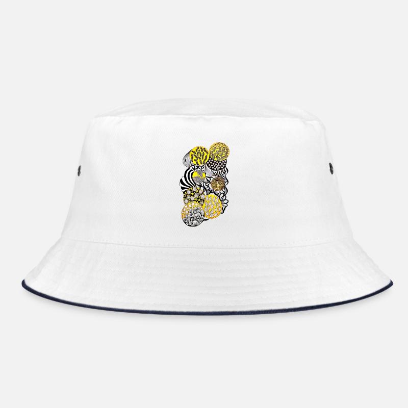 Luminous Circle Patterns Botany Bucket Hat