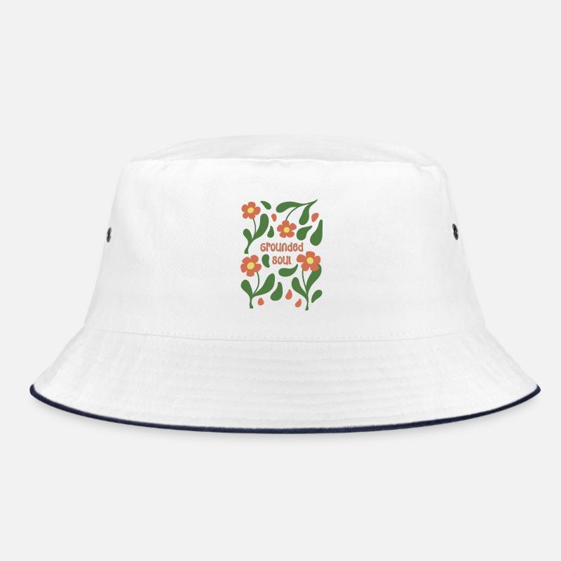 Grounded Soul Floral Pattern Bucket Hat