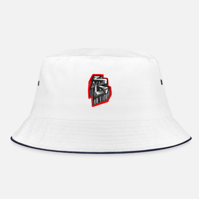 Monochromes Glyphen-Graffiti Bucket Hat