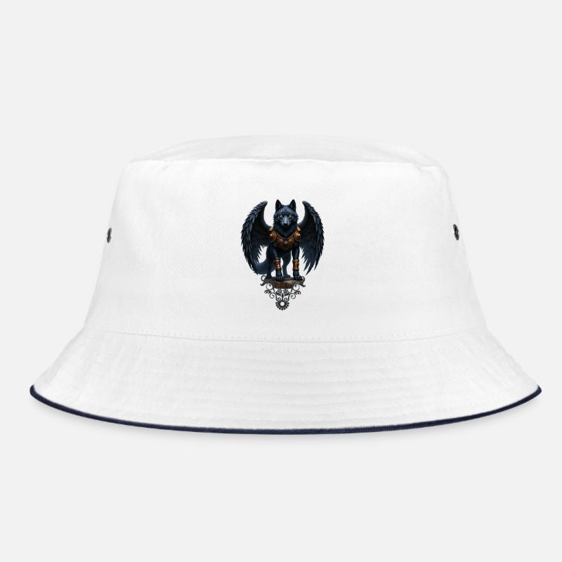 Winged Wolf Armed with Fantasy Bucket Hat