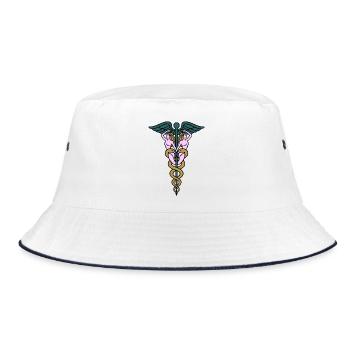 Caduceus Doubles Women - Bucket Hat - white/navy - Front