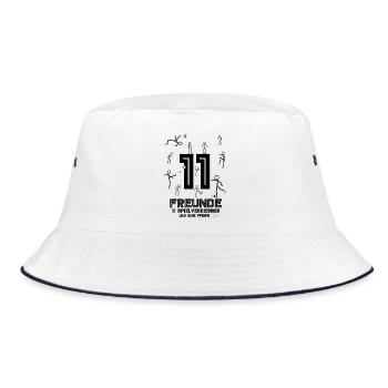 Soccer - Bucket Hat - white/navy - Front