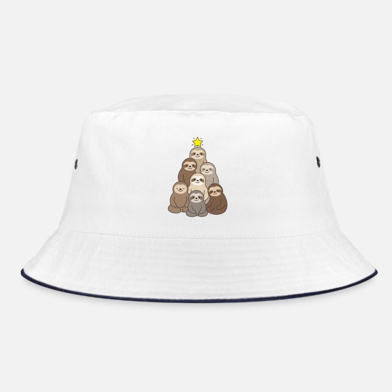 Cute Sloth Christmas Tree Christmas cutest Bucket Hat