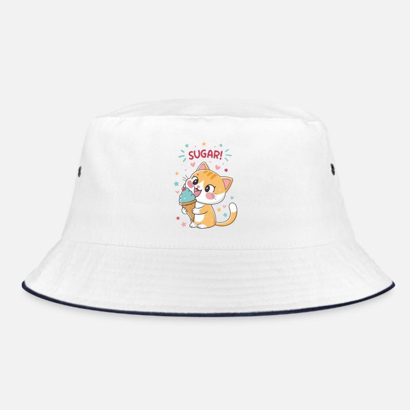 Chat gourmand cornet glace festif Bob