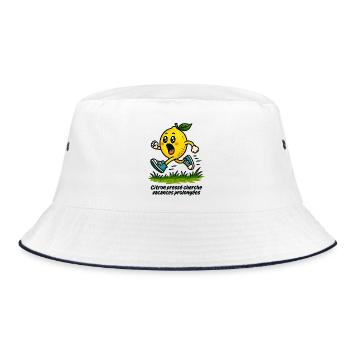 Citron pressé cherche vacances prolongées - Bob - blanc/marine - Devant