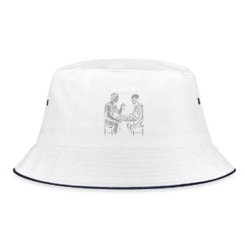 Caesar Chess Duel - Bucket Hat - white/navy - Front