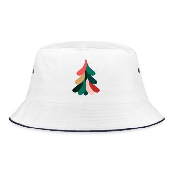 Sapin de Noël coloré pour Noël - Bob - blanc/marine - Devant