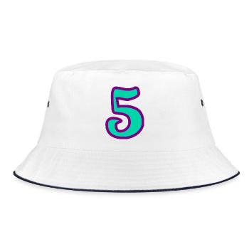 5. ANNIVERSARY. 5 YEARS. 5th ANNIVERSARY - Bucket Hat - white/navy - Front