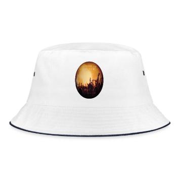 Concert light: Crowdsilhouette - Bucket Hat - white/navy - Front