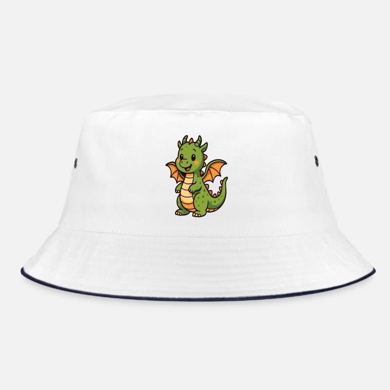 Kleiner Drachen im Comicstil Bucket Hat