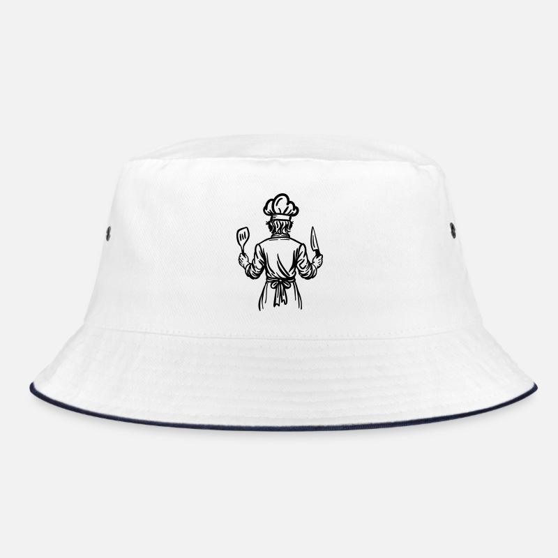 Father's Kitchen Soul – Chef Line Art Design Bucket Hat