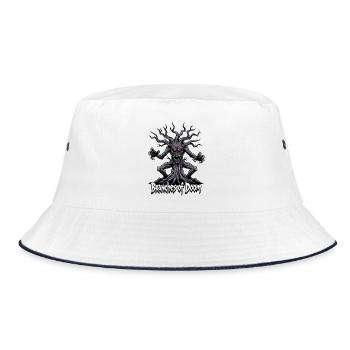Branches of Doom – Dämonischer Baumgeist - Bucket Hat - Weiß/Navy - Vorne