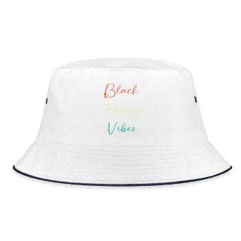 Black Friday shopping spree - Bucket Hat - white/navy - Front