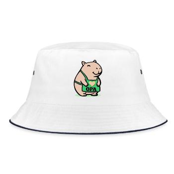 GRAND-PÈRE CHEF CAPYBARA - Bob - blanc/marine - Devant