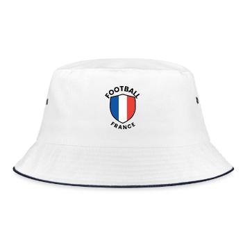 Drapeau du Bouclier de football français - Bob - blanc/marine - Devant