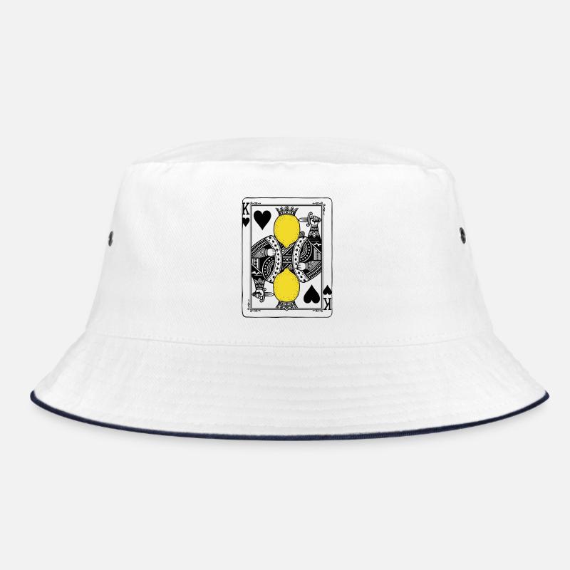 Heart King Lemon - Lemonade Playing Card Gift Bucket Hat