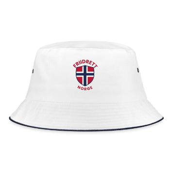 Drapeau avec drapeau de la Norvège - Bob - blanc/marine - Devant