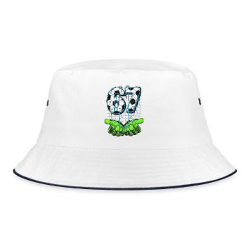 Six Seven Torwart - Bucket Hat - Weiß/Navy - Vorne