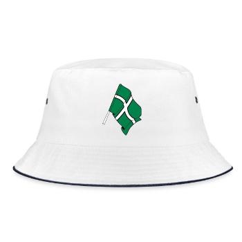 Flag of Devon - Bucket Hat - white/navy - Front
