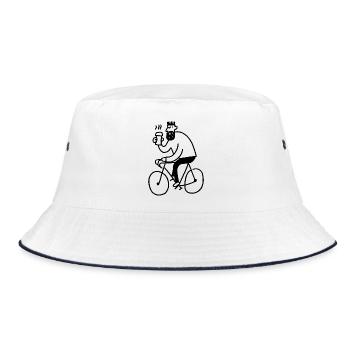 Hipster Biker - Bob - blanc/marine - Devant