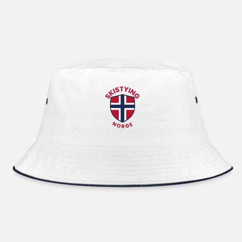 Norwegens Ski-Stil-Schild Bucket Hat