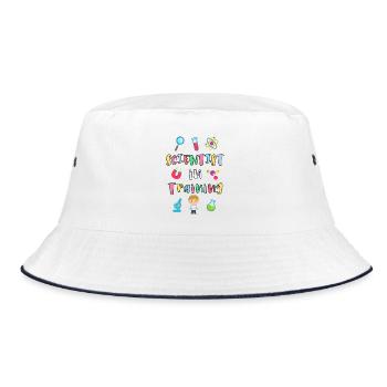 Young scientist in training - Bucket Hat - white/navy - Front