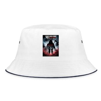 Plot Twist Love Jealousy - Bucket Hat - white/navy - Front