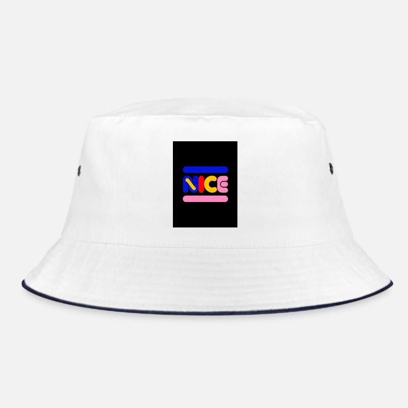 Nice Neon Wordmark Multicolor Bucket Hat