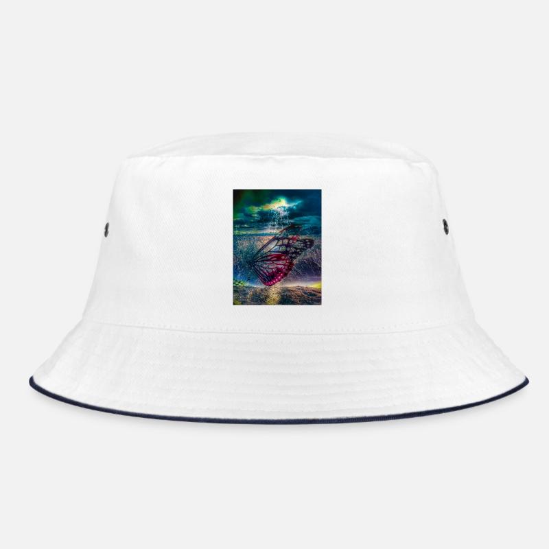 Schmetterling unter Sturmlicht Bucket Hat