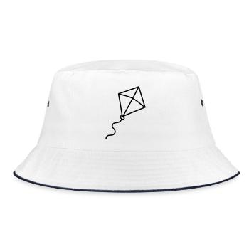 Kite - Bucket Hat - white/navy - Front