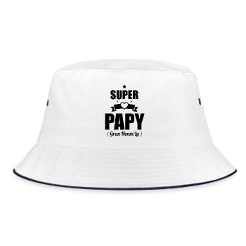 Super Grandpa Gift - Gran Nonm la T-shirt - Bucket Hat - white/navy - Front