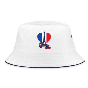 c'est as c'est - France - Bucket Hat - white/navy - Front