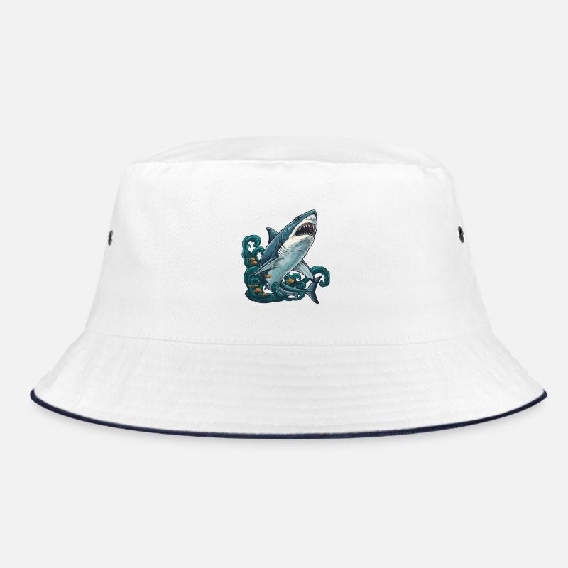 Alter-Predator-Ozean-Weißhai Bucket Hat