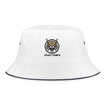 Wildkatzenstärke Luchs Force Wild - Bucket Hat - Weiß/Navy - Vorne