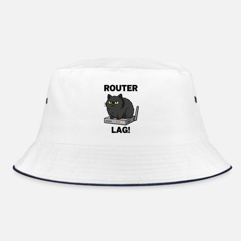 Router-Lag-Chat Internet-Humor Bucket Hat