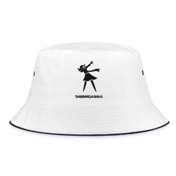 DABBING HANKA - Bucket Hat - Weiß/Navy - Vorne
