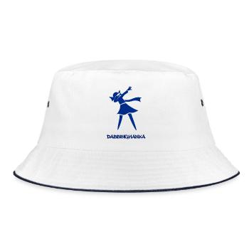 DABBING HANKA - Bucket Hat - Weiß/Navy - Vorne
