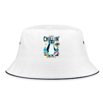 Pingouin de plage antarctique avec des lunettes de soleil - Bob - blanc/marine - Devant