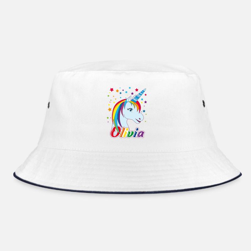 Einhorn Olivia Regenbogen  Bucket Hat
