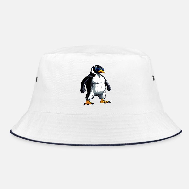 Pinguin Bodybuilder Bucket Hat