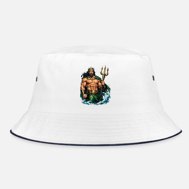 Poseidon-König mit Dreizack Bucket Hat