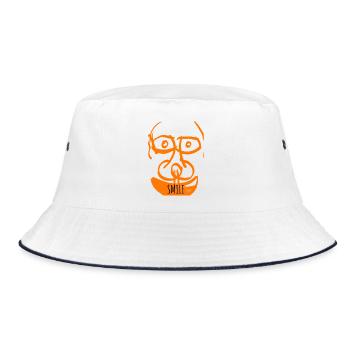 Sourire Orange Doodle - Bob - blanc/marine - Devant