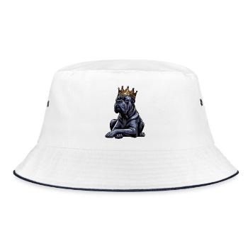 Cane Corso Cane Corsos Corso halter Corso Owner - Bucket Hat - white/navy - Front